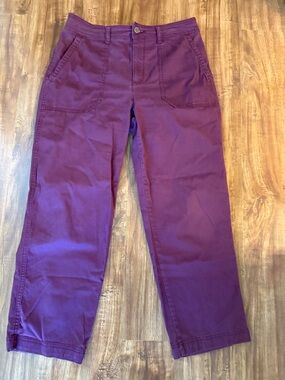 GAP Maroon Girlfriend Khaki Pants
